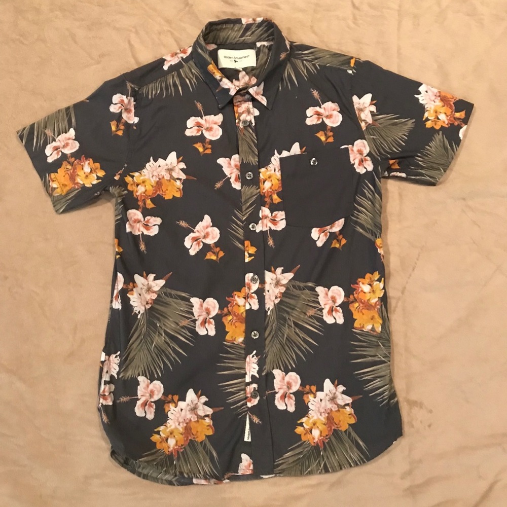 Modern Amusement FLORAL button down